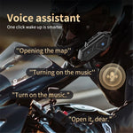 C8 LED-lys Motorcykelhjelm Bluetooth-kompatibel 5.4 Headset Vandtæt Støjreduktion Automatisk Besvarelse Rytterheadset