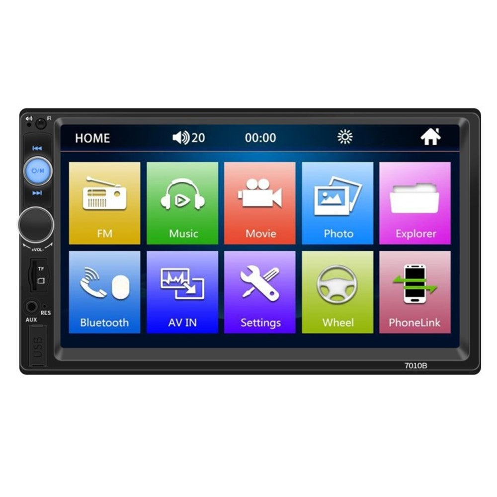 7010B 7-tommer bil MP3 / MP5-afspiller multifunktionel bil Bluetooth-kompatibel forstærker FM-radio