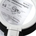 2 x 120mm Foldable Desk-type Handheld 10 LED Lighted Lamp Magnifier