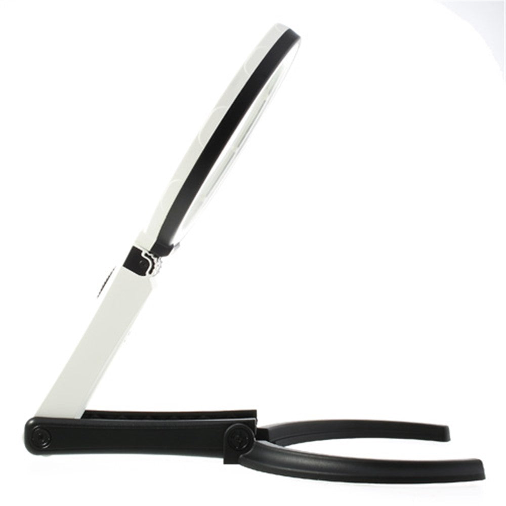 2 x 120mm Foldable Desk-type Handheld 10 LED Lighted Lamp Magnifier