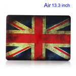 Vintage Britisk Flag Gummibelagt Hard Shell Cover til Apple Macbook Air 13.3