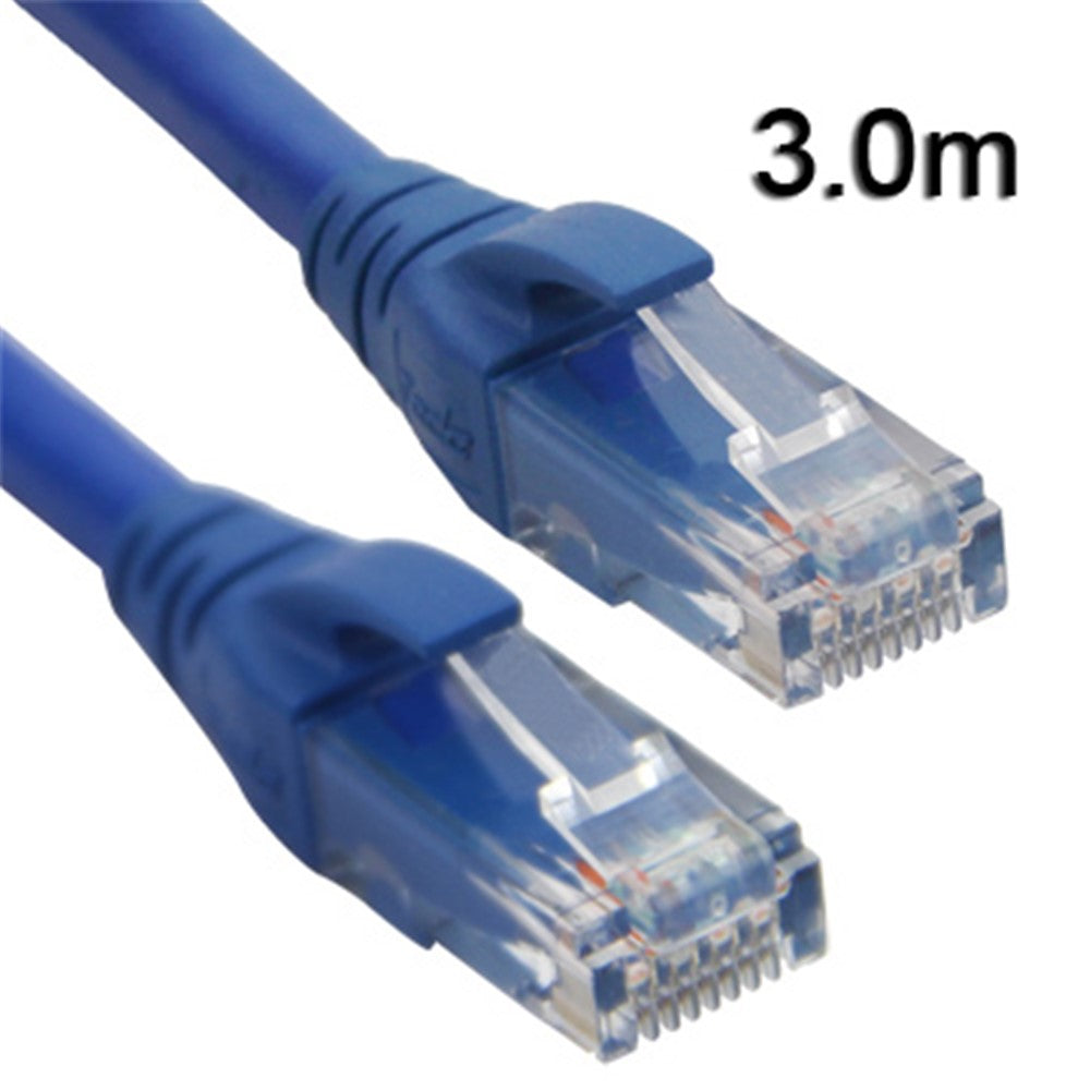 Cat6 RJ45 Ethernet Lan Internet Netværkskabel (3m); Blå