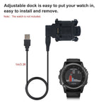 Smart Watch Charger Cradle Dock with USB Interface 1-Meter Data Transfer Cable for Garmin Fenix 3 / Fenix 3 HR / Quatix 3 Data Transfer Cable