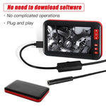P20 4.3-inch Screen Industrial Endoscope Borescope Inspection Camera 8-LED 8mm Lens 1080P Display Screen