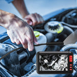 P20 4.3-inch Screen Industrial Endoscope Borescope Inspection Camera 8-LED 8mm Lens 1080P Display Screen