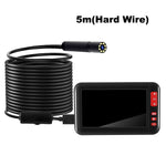 P20 4.3-inch Screen Industrial Endoscope Borescope Inspection Camera 8-LED 8mm Lens 1080P Display Screen