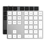 Aluminium 34-tasters trådløst numerisk Bluetooth-kompatibelt tastatur til Windows/iOS/Android