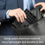 Aluminium 34-tasters trådløst numerisk Bluetooth-kompatibelt tastatur til Windows/iOS/Android