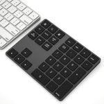 Aluminium 34-tasters trådløst numerisk Bluetooth-kompatibelt tastatur til Windows/iOS/Android