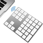 Aluminium 34-tasters trådløst numerisk Bluetooth-kompatibelt tastatur til Windows/iOS/Android