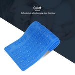 108 taster USB silikone foldbart tastatur Vandtæt støvtæt USB støjsvage taster
