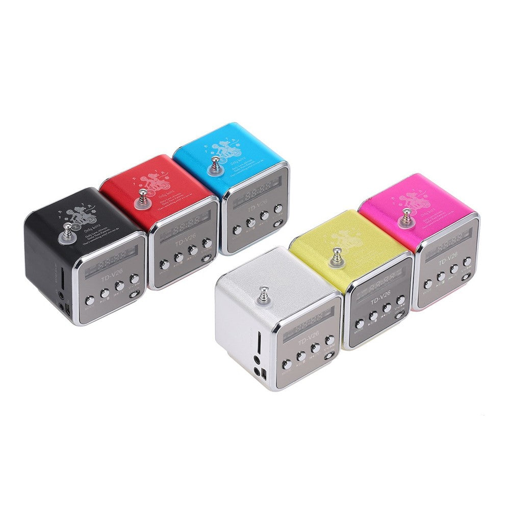 Portable 3.5mm Wired Mini Speaker MP3 Player FM Radio Music Amplifier Support TF Card U Disk
