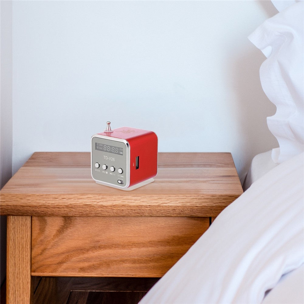 Portable 3.5mm Wired Mini Speaker MP3 Player FM Radio Music Amplifier Support TF Card U Disk