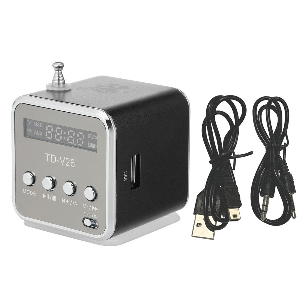 Portable 3.5mm Wired Mini Speaker MP3 Player FM Radio Music Amplifier Support TF Card U Disk