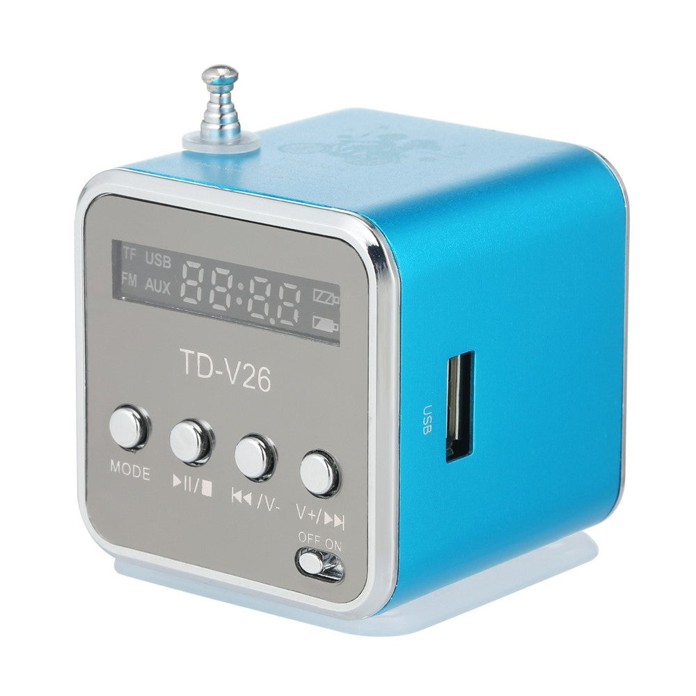 Portable 3.5mm Wired Mini Speaker MP3 Player FM Radio Music Amplifier Support TF Card U Disk
