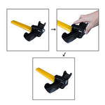 Portable Universal Anti-Theft Car Auto Security Rotary Steering Wheel Lock Cross-Key Design Key