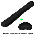 Wrist Rest Mouse Pad Keyboard Wrist Support Set Memory Foam Ergonomic Non-slip Office Gaming Mouse Support