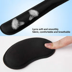 Wrist Rest Mouse Pad Keyboard Wrist Support Set Memory Foam Ergonomic Non-slip Office Gaming Mouse Support