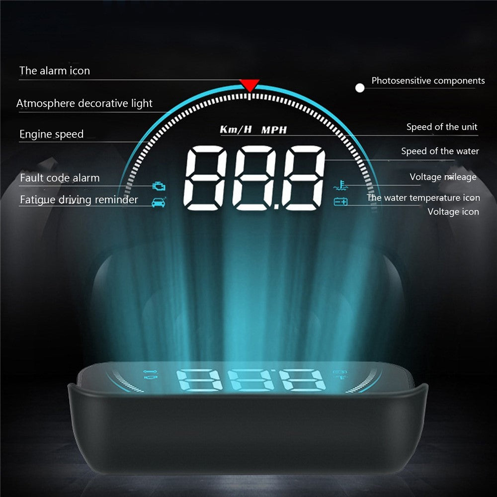 Intelligent Head-up Display High Definition Omonteret Speedometer [CE/RoSH-certificeret] til Køretøjer Head-up Display Bil Digitalt Speedometer