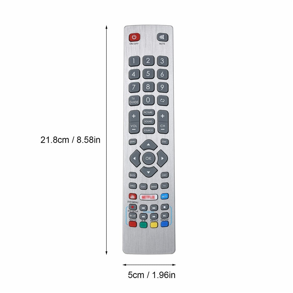 TV fjernbetjening erstatning for Sharp Aquos fjernbetjening Smart udskiftning Bærbar størrelse Nem at gribe med 3D-knap fjernbetjening