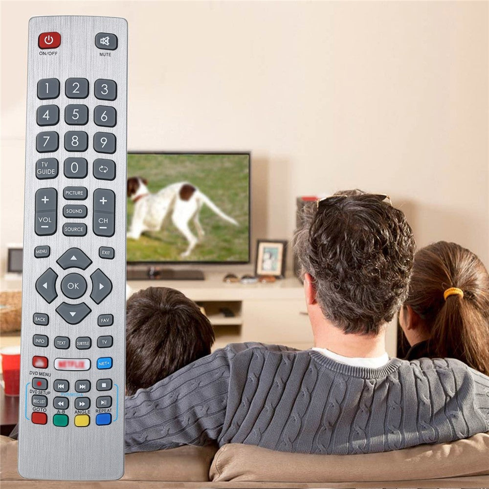 TV fjernbetjening erstatning for Sharp Aquos fjernbetjening Smart udskiftning Bærbar størrelse Nem at gribe med 3D-knap fjernbetjening