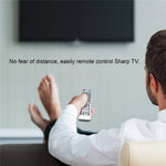 TV fjernbetjening erstatning for Sharp Aquos fjernbetjening Smart udskiftning Bærbar størrelse Nem at gribe med 3D-knap fjernbetjening