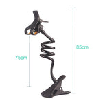 Lazy Phone Holder Cell Phones Clip Stand Handsfree Gooseneck Rotating Mount for Up to 6.3 Inches Devices