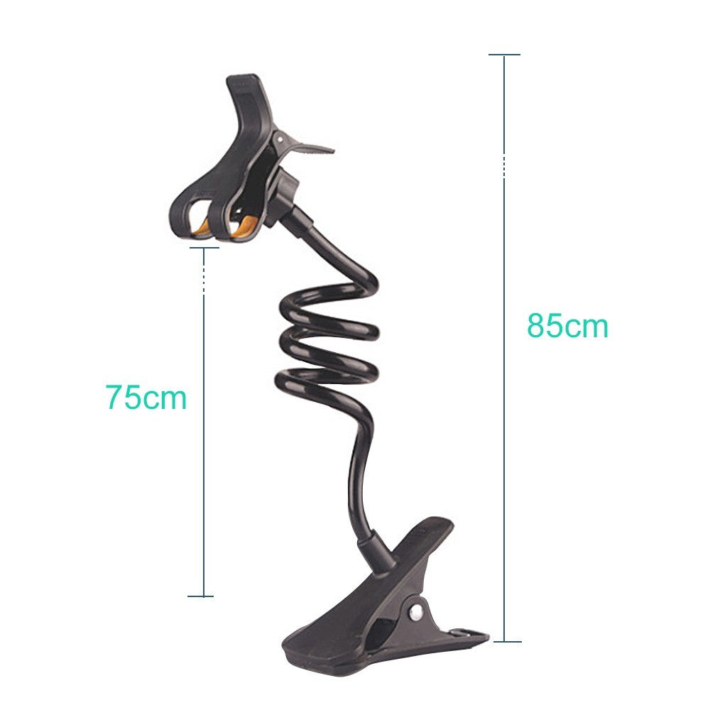 Lazy Phone Holder Cell Phones Clip Stand Handsfree Gooseneck Rotating Mount for Up to 6.3 Inches Devices