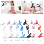 Lazy Phone Holder Cell Phones Clip Stand Handsfree Gooseneck Rotating Mount for Up to 6.3 Inches Devices