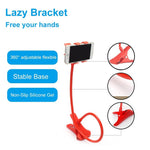 Lazy Phone Holder Cell Phones Clip Stand Handsfree Gooseneck Rotating Mount for Up to 6.3 Inches Devices