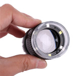 LED Scale Loupe 30X Adjustable Magnification Magnifier Metal Cylinder Type Mirror
