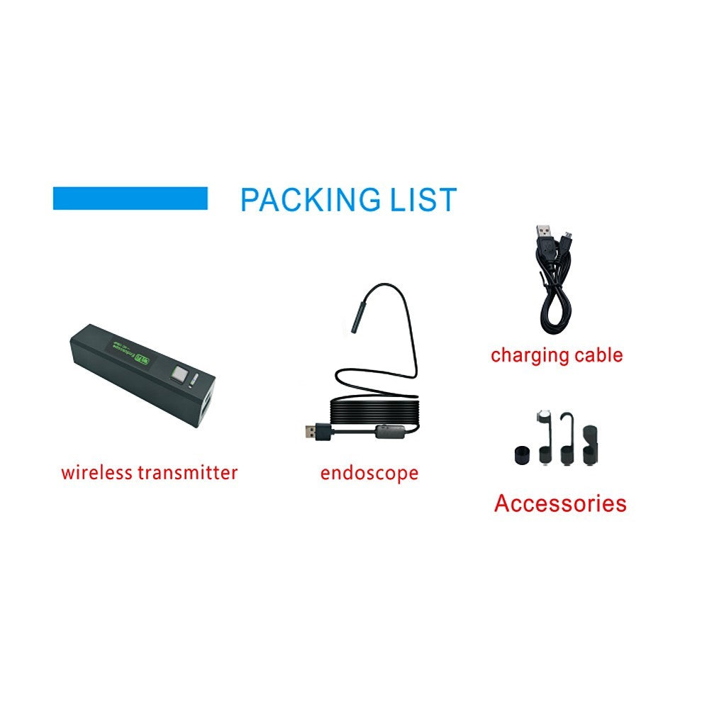 1200P Digital Handheld USB WiFi Endoscope Camera 8LEDs Adjustable IP68 Waterproof