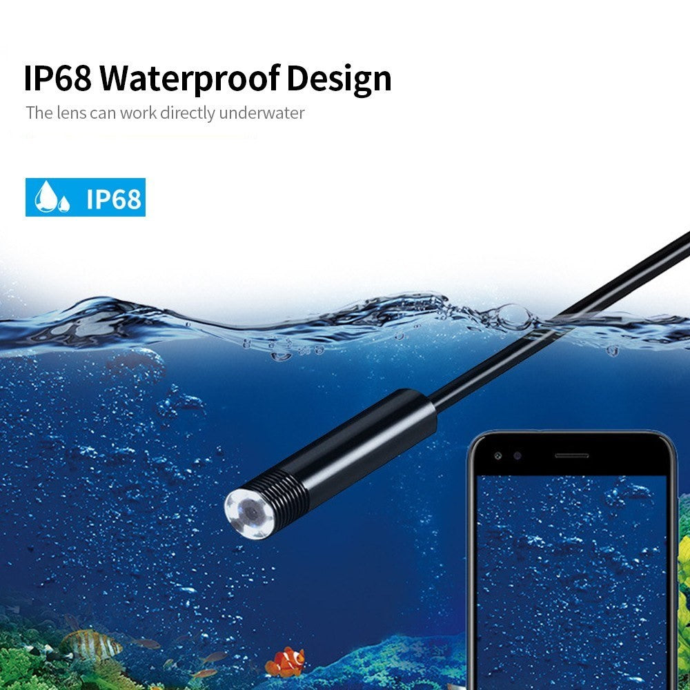 1200P Digital Handheld USB WiFi Endoscope Camera 8LEDs Adjustable IP68 Waterproof