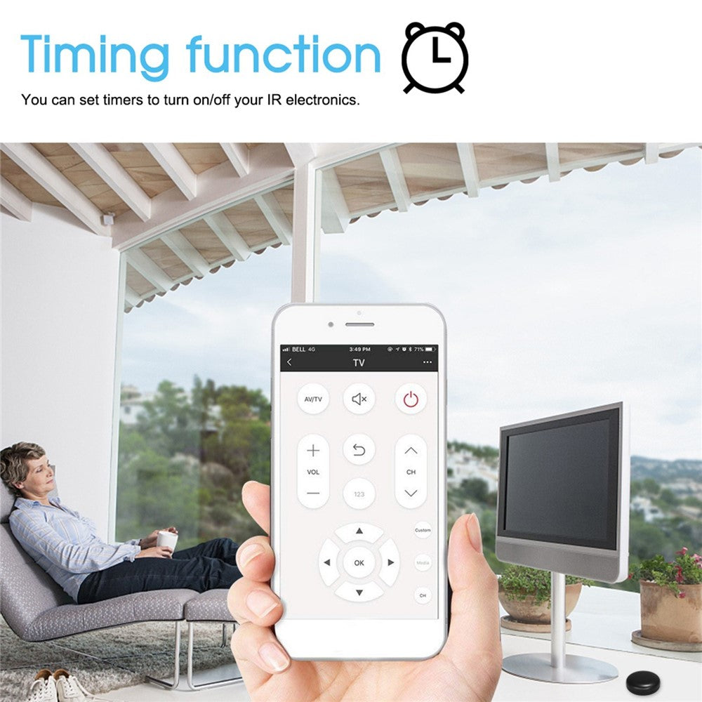 SANT-IR-OI WiFi Smart IR Remote Controller Smart Home Infrared Universal Remote Blaster for Smart Appliances via Voice and Smart Life/Tuya App Compatible with Alexa and Google Home