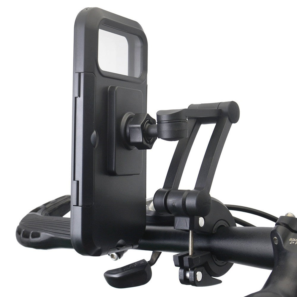 Bicycle Mobile Phone Bracket Universal Waterproof Motorcycle Handlebar Support Frame Cell Phone Holder, Size: L