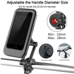 Bicycle Mobile Phone Bracket Universal Waterproof Motorcycle Handlebar Support Frame Cell Phone Holder, Size: L