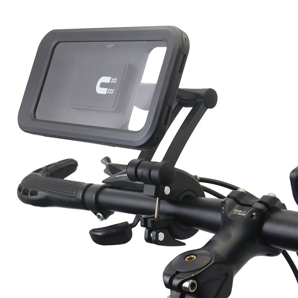 Bicycle Mobile Phone Bracket Universal Waterproof Motorcycle Handlebar Support Frame Cell Phone Holder, Size: L