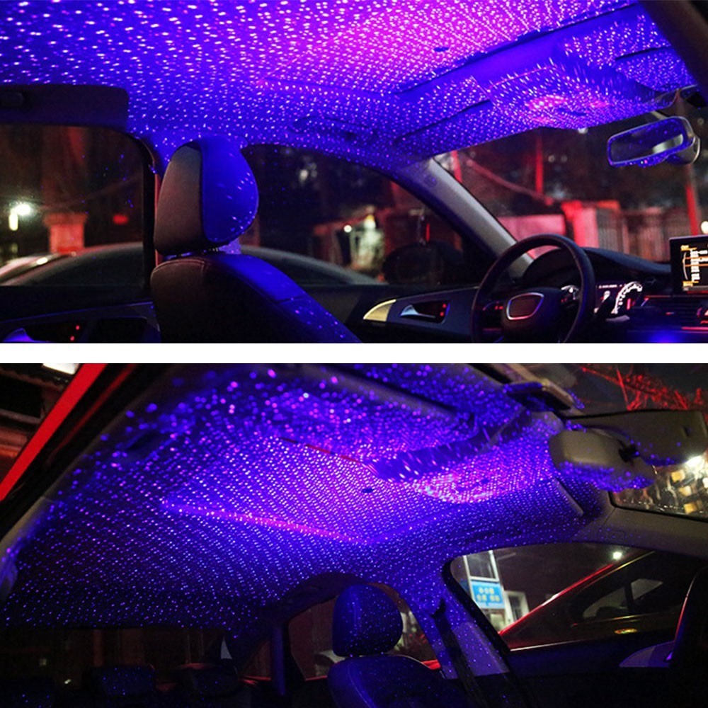 Auto Roof Ceiling Decoration Atmosphere Lamp Colourful LED Star Night Lights Projector for Car Home Party