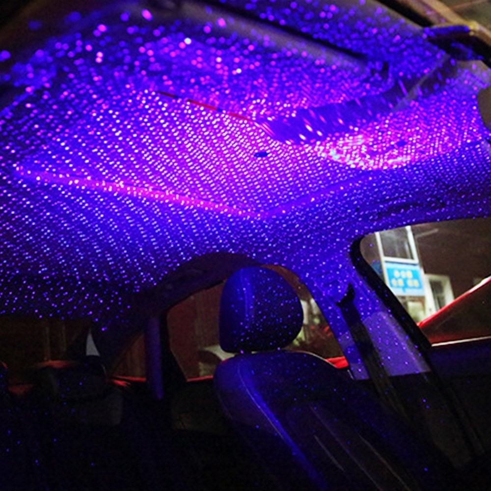 Auto Roof Ceiling Decoration Atmosphere Lamp Colourful LED Star Night Lights Projector for Car Home Party