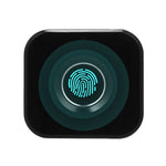 Smart nyckellöst fingeravtryckslås för skåp, biometriskt elektriskt lås, bärbart fingeravtryckslådlås för kontorslådor, arkivskåp, svart