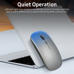 Wireless Slim Mouse Less Noise Adjustable Rechargeable Mouse for Laptop Computer