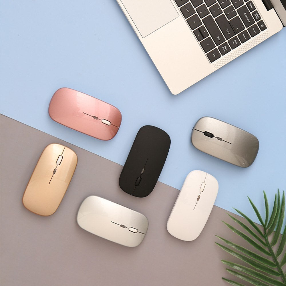 Wireless Slim Mouse Less Noise Adjustable Rechargeable Mouse for Laptop Computer