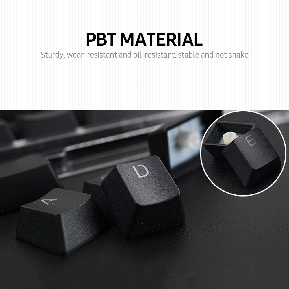 Til mekanisk tastatur 104 taster sprøjtestøbte PBT-tastekapsler