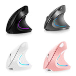 2.4G Wireless Vertical Mouse Rechargeable Mouse with 3 Adjustable DPI Levels and Auto Sleep