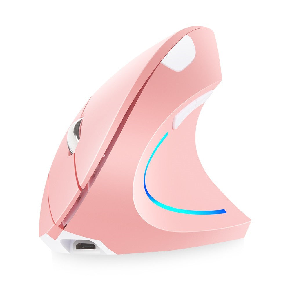 2.4G Wireless Vertical Mouse Rechargeable Mouse with 3 Adjustable DPI Levels and Auto Sleep