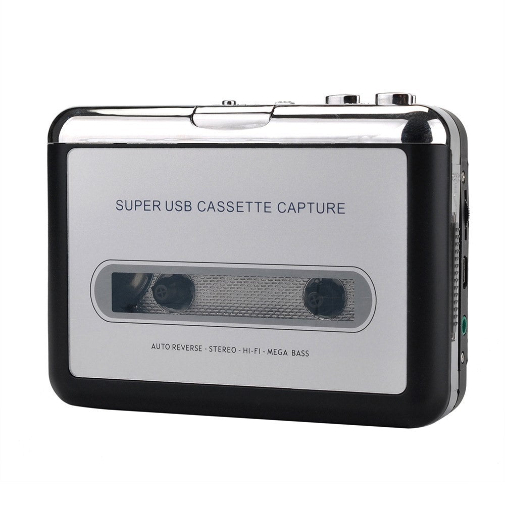 USB kassetteafspiller bærbar båndafspiller optager MP3-/CD-lydmusik via USB til bærbar PC og Mac