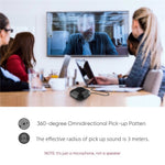 Portable Conference Microphone 360° Omnidirectional Condenser Computer PC Small Microphone with Touch Mute for PC Laptop Video Conference Chatting Gaming Recording Online Class Skype