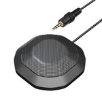 Portable Conference Microphone 360° Omnidirectional Condenser Computer PC Small Microphone with Touch Mute for PC Laptop Video Conference Chatting Gaming Recording Online Class Skype