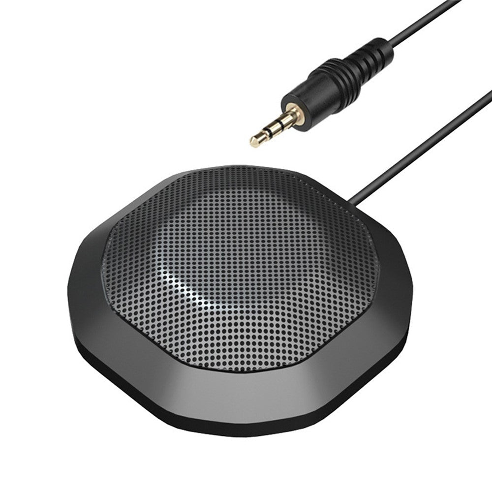 Portable Conference Microphone 360° Omnidirectional Condenser Computer PC Small Microphone with Touch Mute for PC Laptop Video Conference Chatting Gaming Recording Online Class Skype