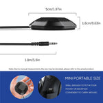 Portable Conference Microphone 360° Omnidirectional Condenser Computer PC Small Microphone with Touch Mute for PC Laptop Video Conference Chatting Gaming Recording Online Class Skype